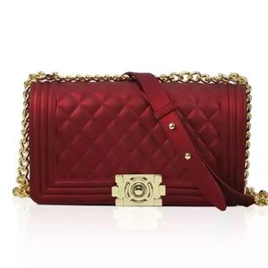 Wine red handbag